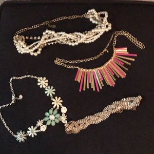 Statement necklace lot various brands